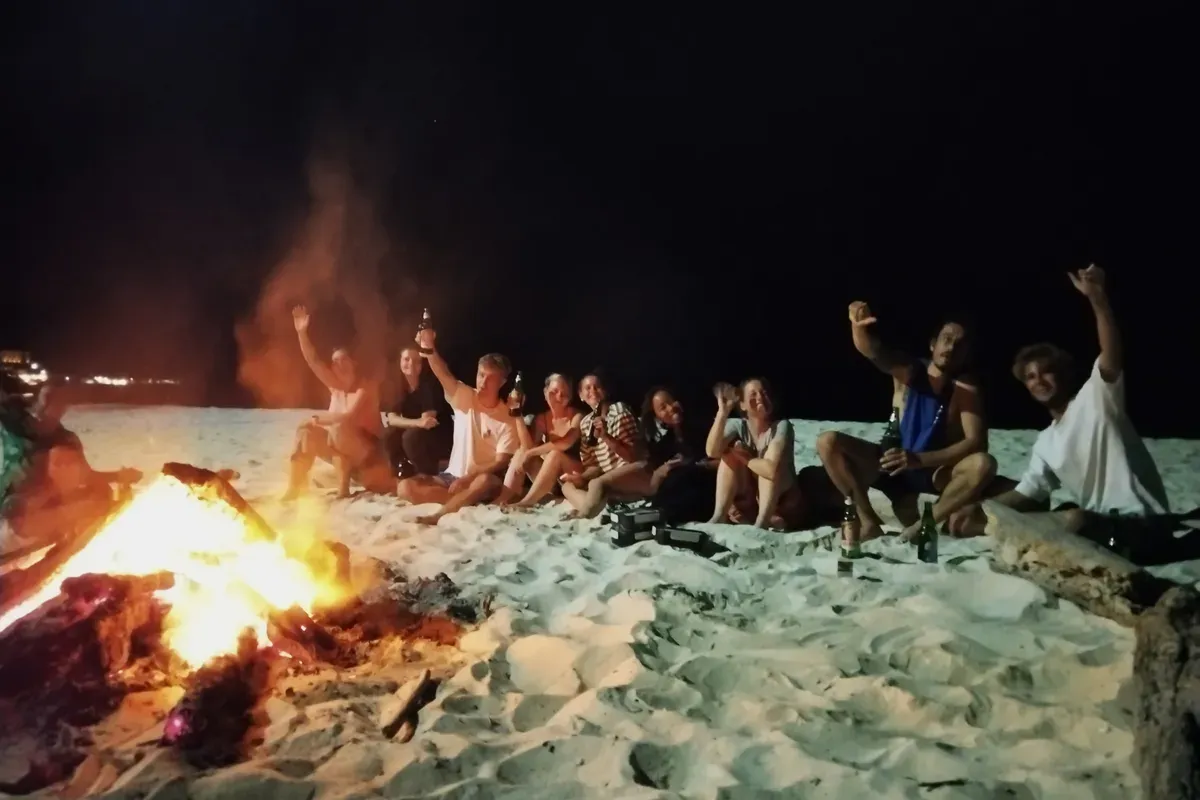 Bonfire on the beach