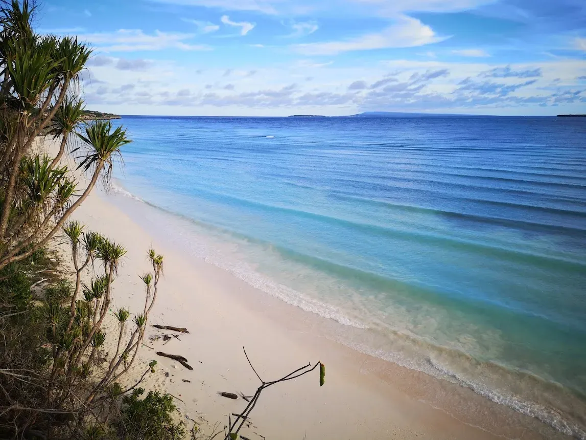 Beach view at the resort